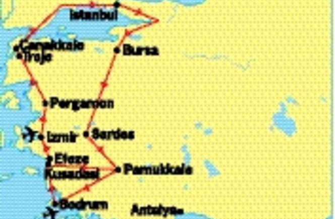 Hoogtepunten van Turkije aanvliegen op Bodrum BJV